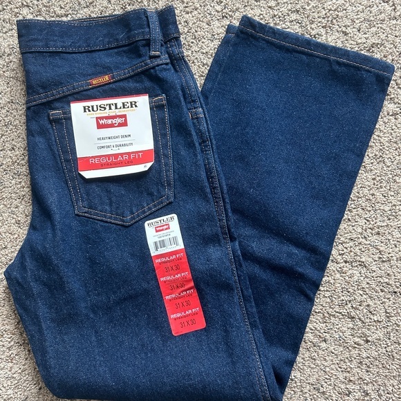 Wrangler Other - Wrangler Regular Fit Straight Leg Jeans in Dark Blue